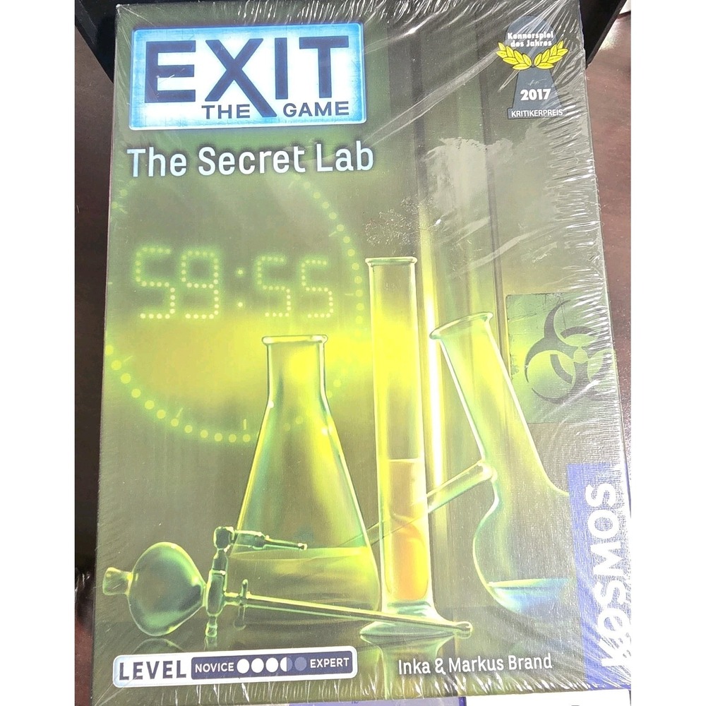 Exit the Game: Secret Lab - Kosmos - At Home Escape‎ Room Ages 12+ NEW SEALED
